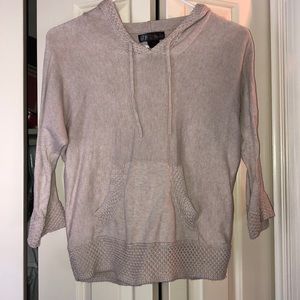 sweatshirt with knitted detailing
